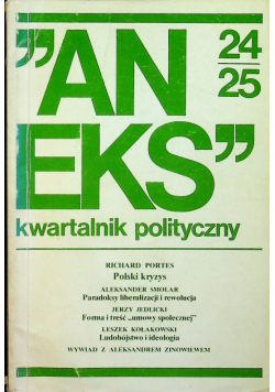 Aneks kwartalnik polityczny numer 24 25