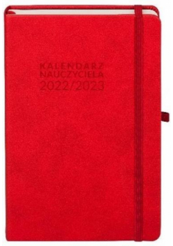Kalendarz 2022/2023 A5 Nauczyciela TDW czerwony