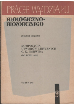 Kompozycja utworów lirycznych C K Norwida z autografem autora