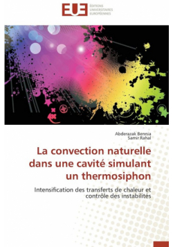 La convection naturelle dans une cavité simulant un thermosiphon