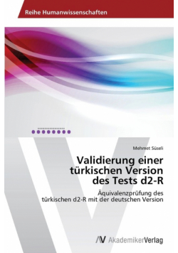 Validierung einer türkischen Version des Tests d2-R