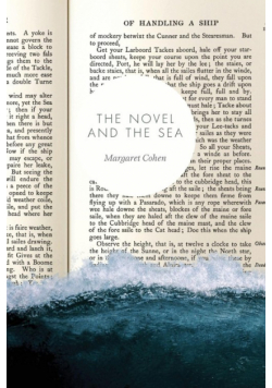 The Novel and the Sea