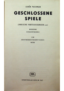 Geschlossene spiele
