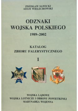 Odznaki wojska polskiego 1989 - 2002 dedykacja autora
