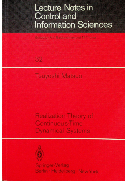 Lecture notes in control and information sciences 32