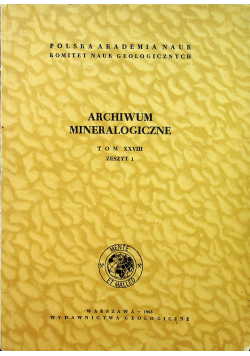 Archiwum mineralogiczne tom 28