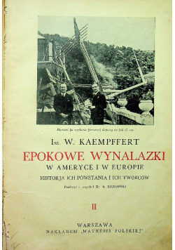 Epokowe wynalazki w Ameryce i w Europie 1932 r.