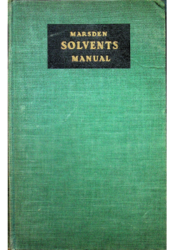 Solvents manual