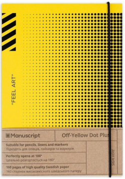 Notatnik A5/80K Off-yellow Dot Plus