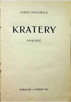 Kratery 1924 r.