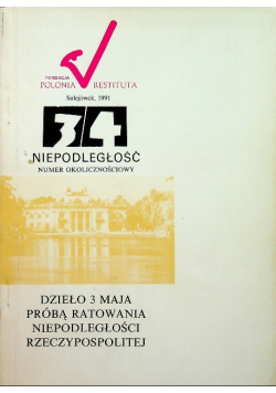 Dzieło 3 maja próbą ratowania niepodległości Rzeczypospolitej