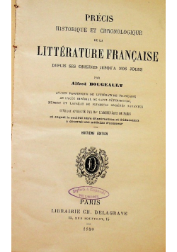Litterature Francaise 1880 r.