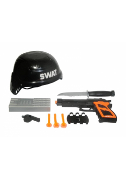 Zestaw policyjny pistolet + kask