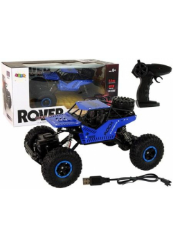 Auto zdalnie sterowane 1:16 czarno niebieskie