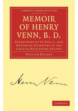 Memoir of Henry Venn, B. D.