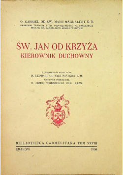 Św Jan od krzyża kierownik duchowy 1950 r.