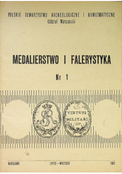 Medalierstwo i Falerystyka nr 1