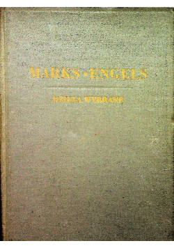 Marks Engels Dzieła wybrane Tom II 1949 r.