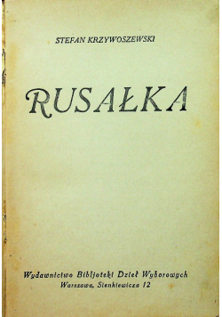 Rusałka 1925 r.