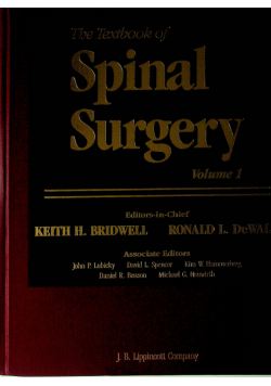 The Textbook of Spinal Surgery Tom I