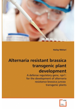 Alternaria resistant brassica transgenic plant development