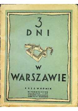 3 dni w Warszawie przewodnik 1927 r.