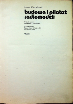 Budowa i pilotaż radiomodeli