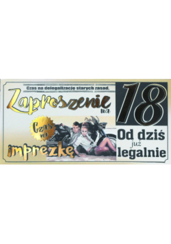Zaproszenie Urodziny Z07