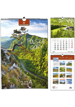 Kalendarz 2024 B3 13 plansz Polskie Góry