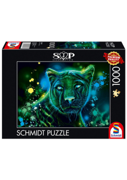 Puzzle 1000 Sheena Pike Zielono-niebieska pantera
