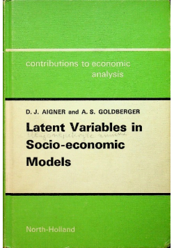 Latent variables in socio economic models