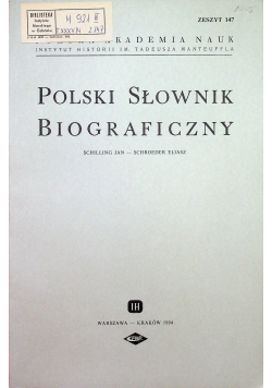 Polski słownik biograficzny tom zeszyt 147
