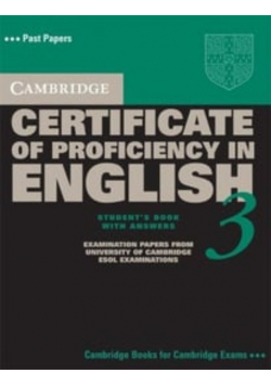 Cambridge Certificate of Proficiency in English  3