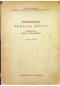 Wspomnienia Rudolfa Hossa