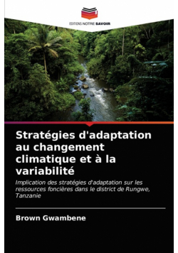 Stratégies d'adaptation au changement climatique et à la variabilité