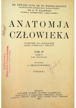 Anatomja Człowieka Tom 4 Część 2 1925 r.