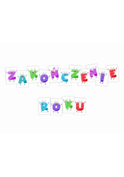 Litery dekoracyjne A4 - Zalończenie roku 15el