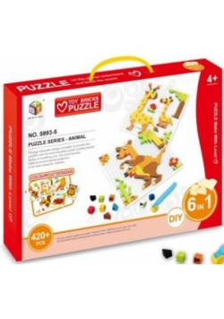 Mozaika 420 el. + 4 płytki - zwierzęta