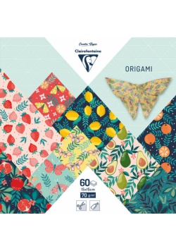 Papier do origami 15x15 cm -  60 arkuszy - Fruit garden