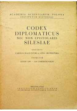 Kodeks dyplomatyczny Śląska tom II 1205-1220