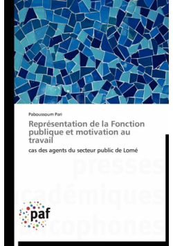 Représentation de la fonction publique et motivation au travail