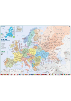 Mapa ścienna Europy. Polit.-administr. 1:45 00 000