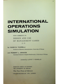 International operations simulation