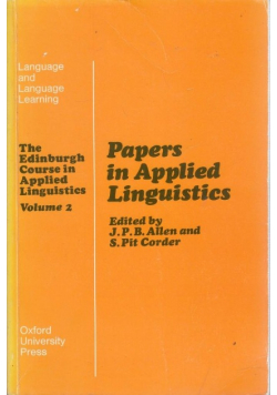 The Edinburgh Course in Applied Linguistics Colume 3 Techniques in Applied Linguistics