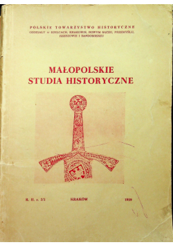 Małopolskie studia historyczne r II z 2 / 3