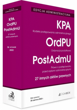 Edycja administracyjna. KPA.OrdPU. PrPostAdm