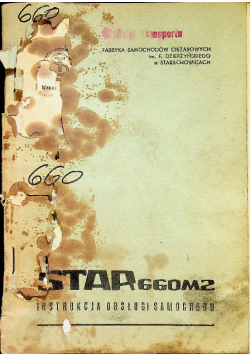 Star 660M2 instrukcja obsługi samochodu