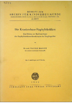 Die Krankenhaus - Staphylokokken