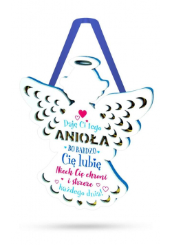 Zawieszka ZOS-005 Anioł bardzo Cię lubię