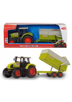Traktor Claas Ares z przyczepą